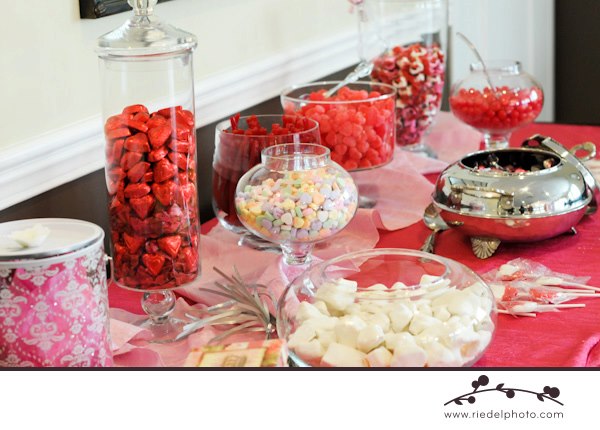 Valentines Day candy bar