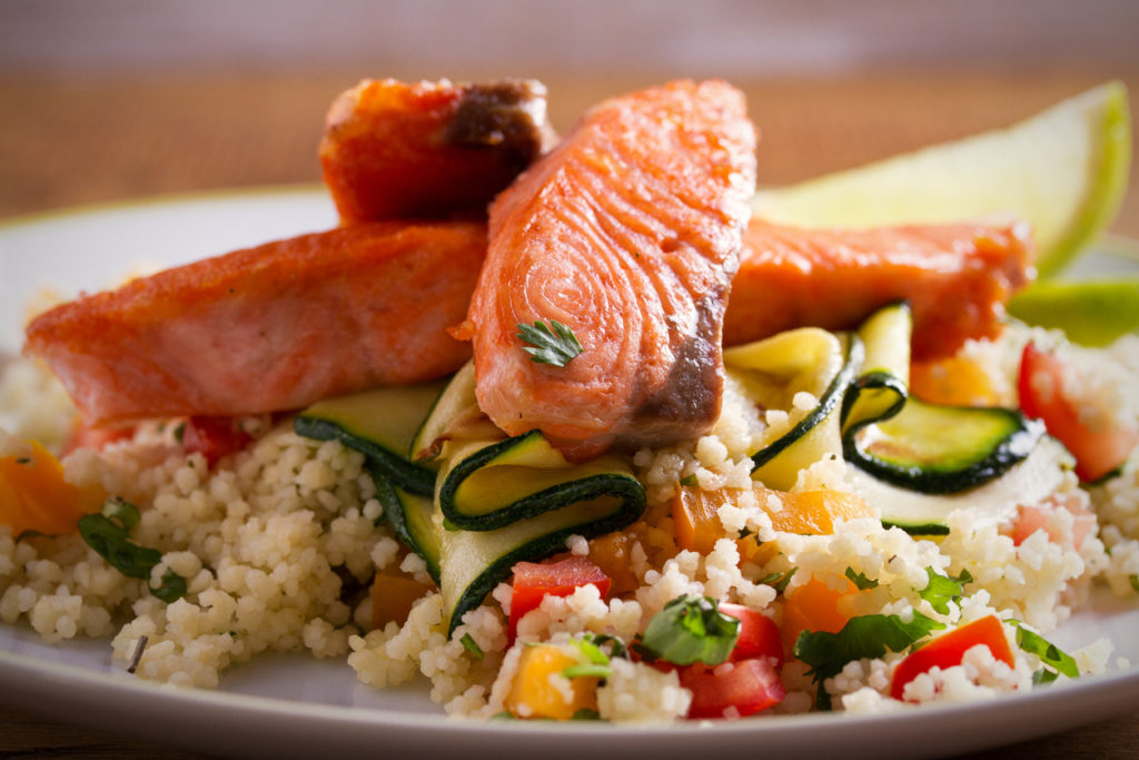 Salmon with CousCous