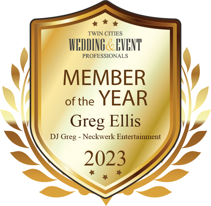 Greg Ellis, Member of the Year award Neckwerk Entertainment DJ