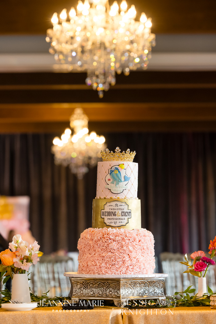 3 Tier wedding cake by Thirsty Whale Bakery