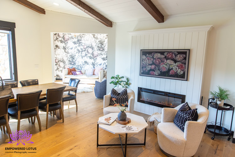Space to lounge at Belle Ame Vineyard