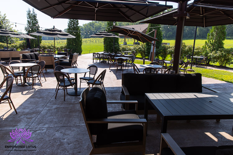 Deck at Belle Ame Vineyard