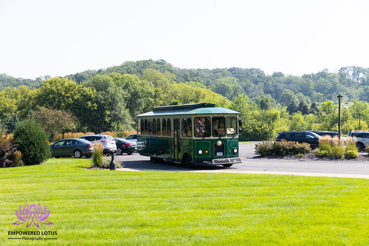 Trolley car for Wedding Transportation in Style