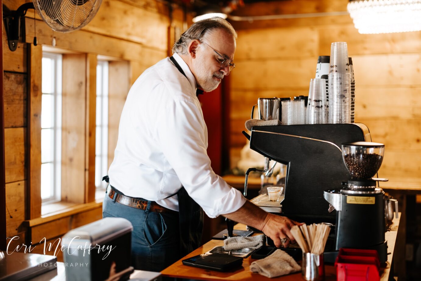 Caffeination Station at Wedding Event